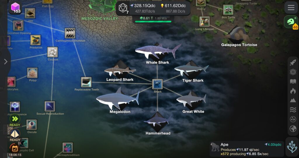 Cell to Singularity Sharks