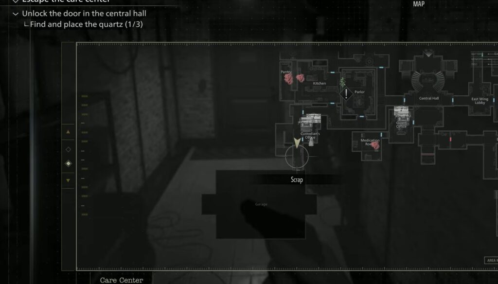 Garage Map in Resident Evil Requiem