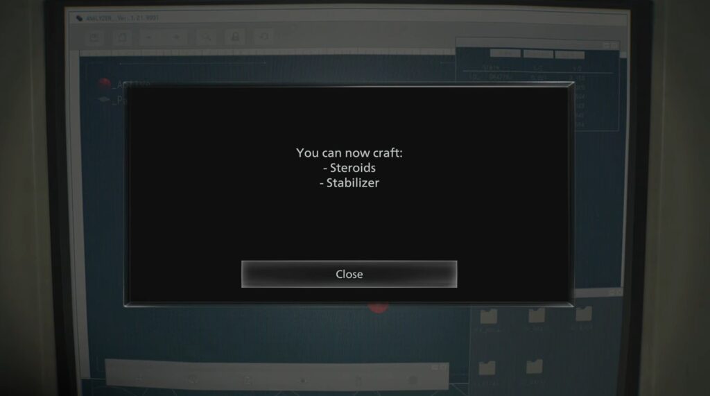 Blood Specimen Reversible rewards in Resident Evil Requiem