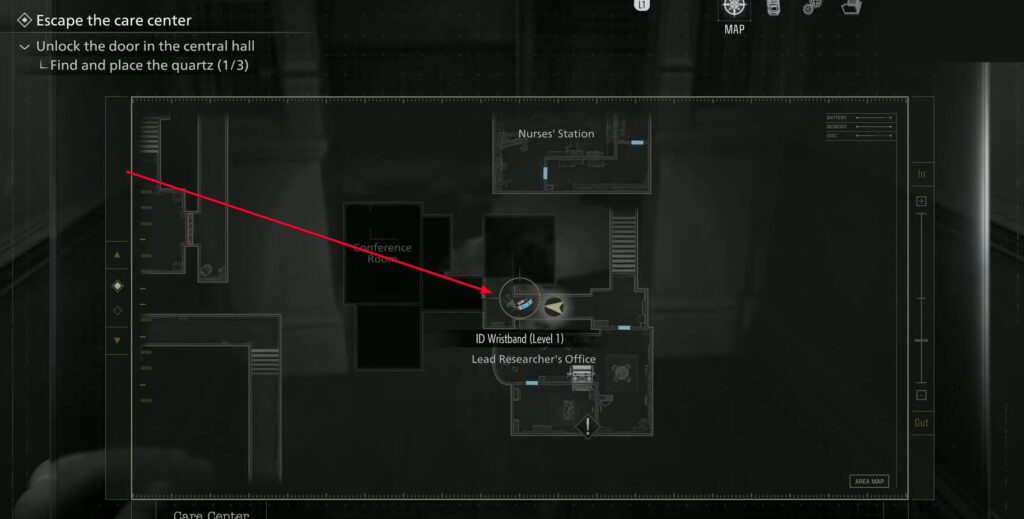 ID Wristband Level 1 location in Resident Evil Requiem