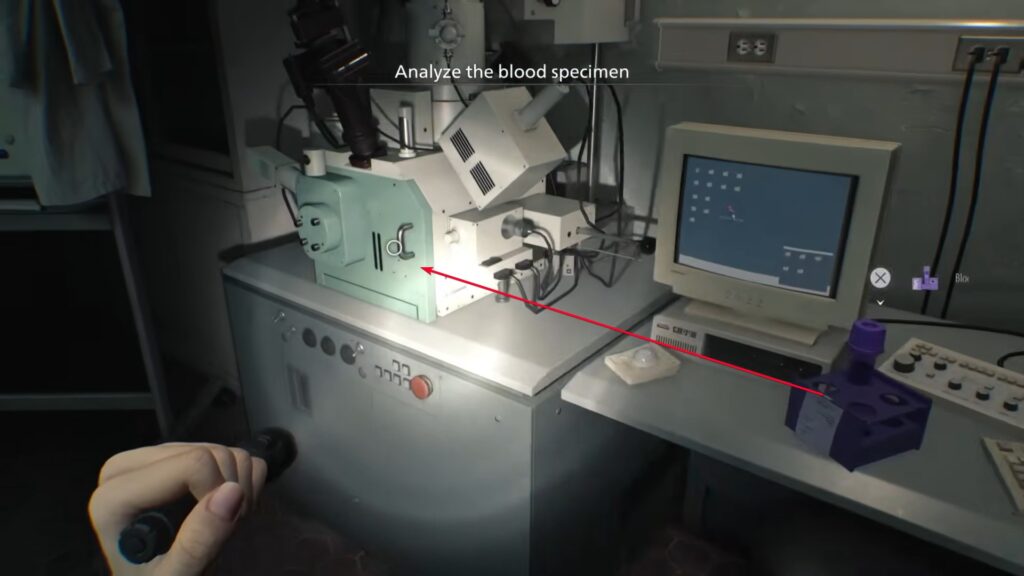Blood Analyzer in Resident Evil Requiem