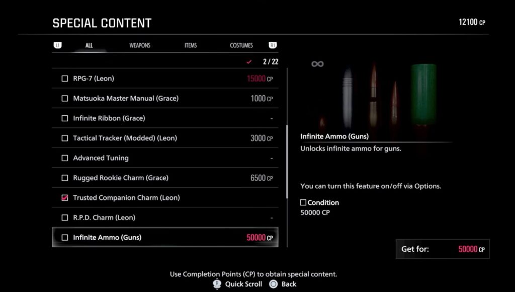 Special content unlocks in Resident Evil Requiem