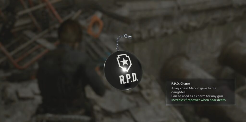 RPD Charm in Resident Evil Requiem.