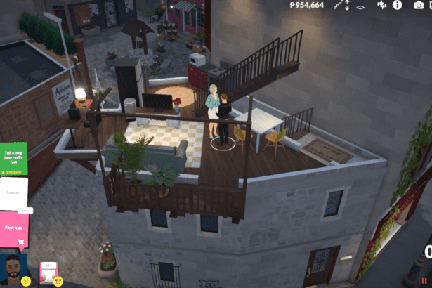 Guide on how to get your first kiss in Paralives.