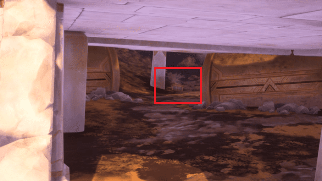 Location of Chest 04 marked.
