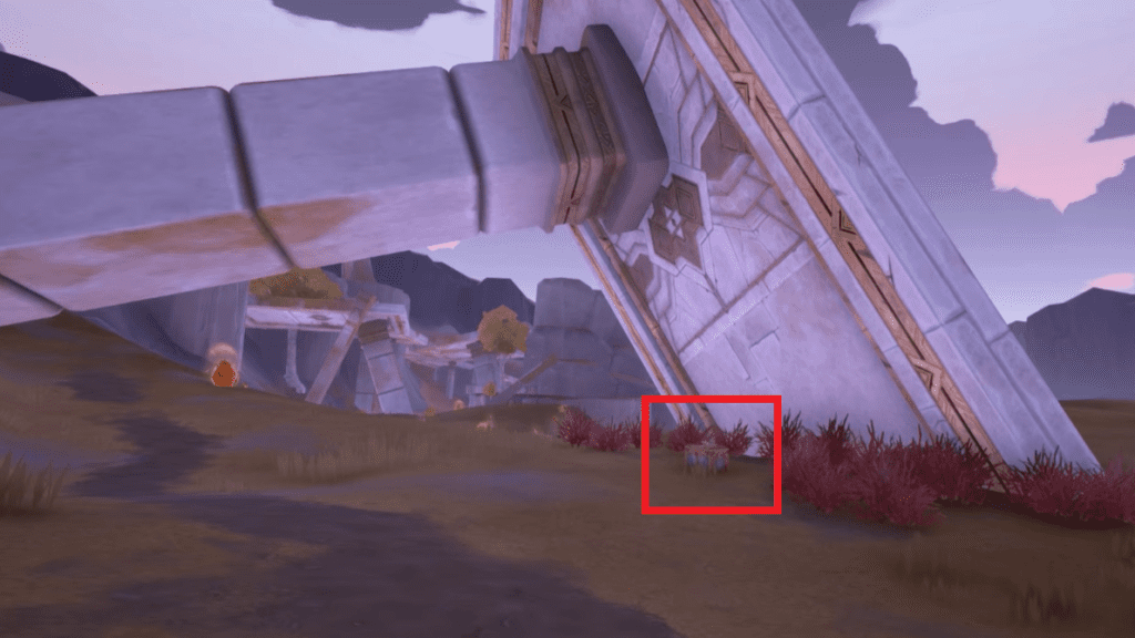 Location of Chest 07 marked.
