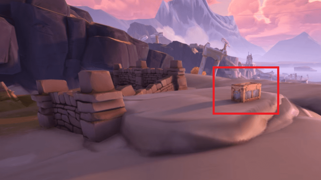 Location of Chest 13 marked.