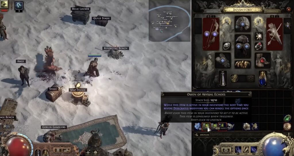 Abyssal Echo Omen in Path of Exile 2