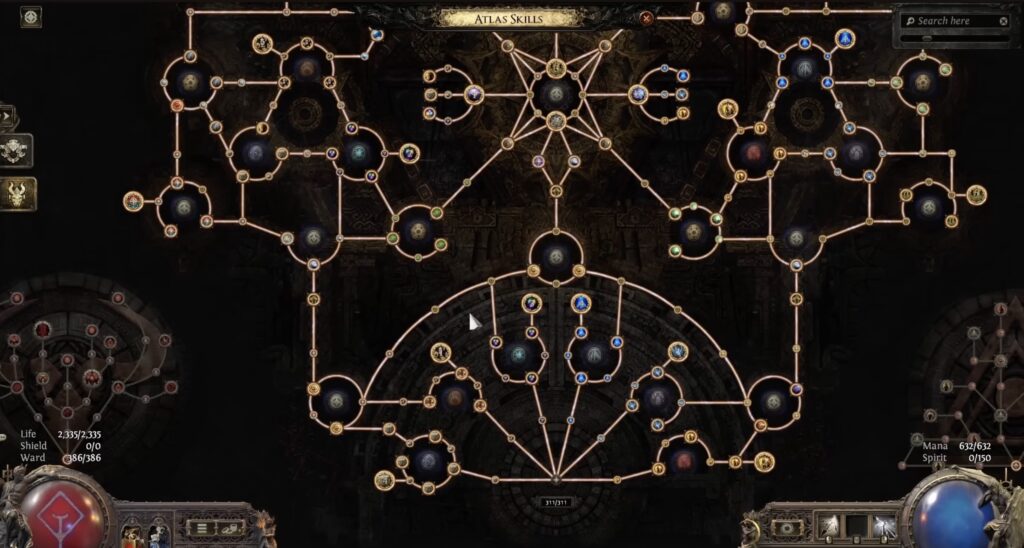 Atlas Skill nodes in Path of Exile 2