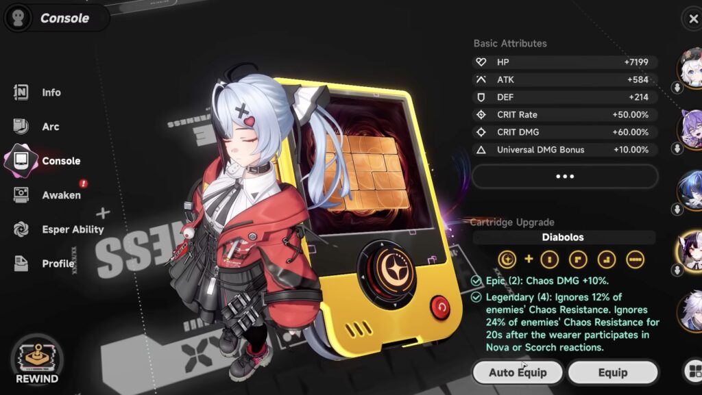 Best Lacrimosa Main Stats & Substats in NTE