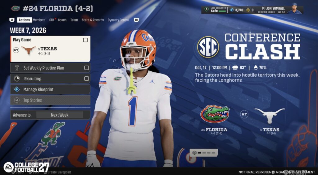 Dynasty in College Football 27