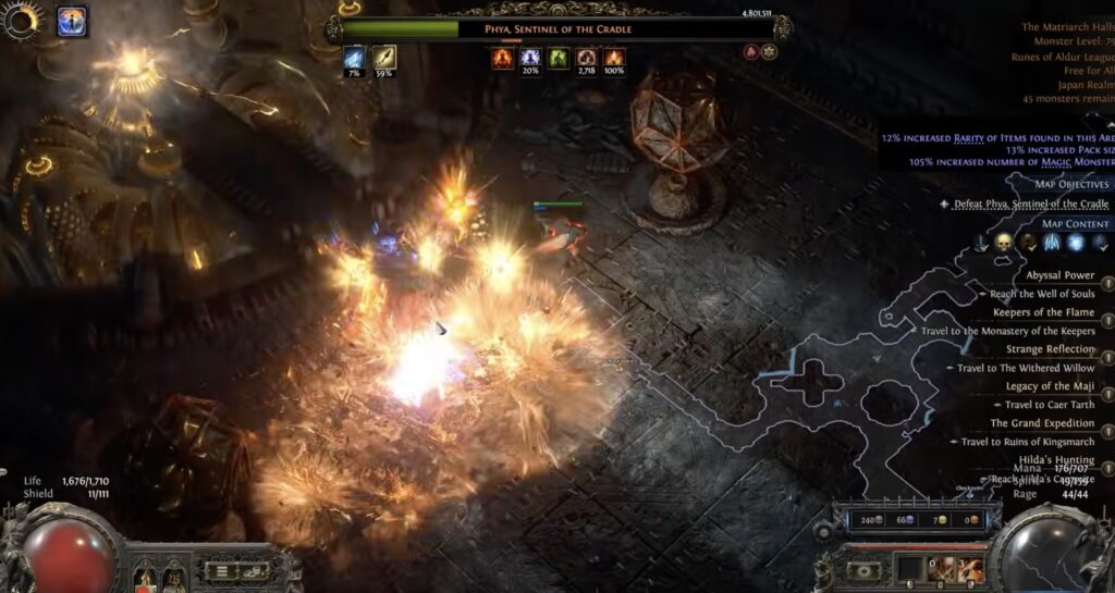 Farming Origin Cradle and Origin Spark from Halls in Path of Exile 2