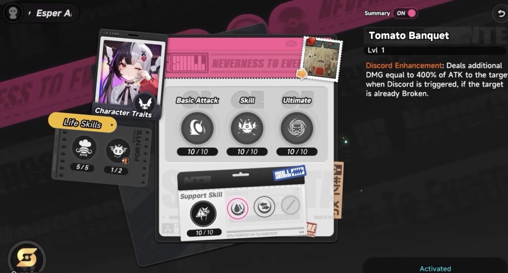 Lacrimosa Skill Priority in NTE
