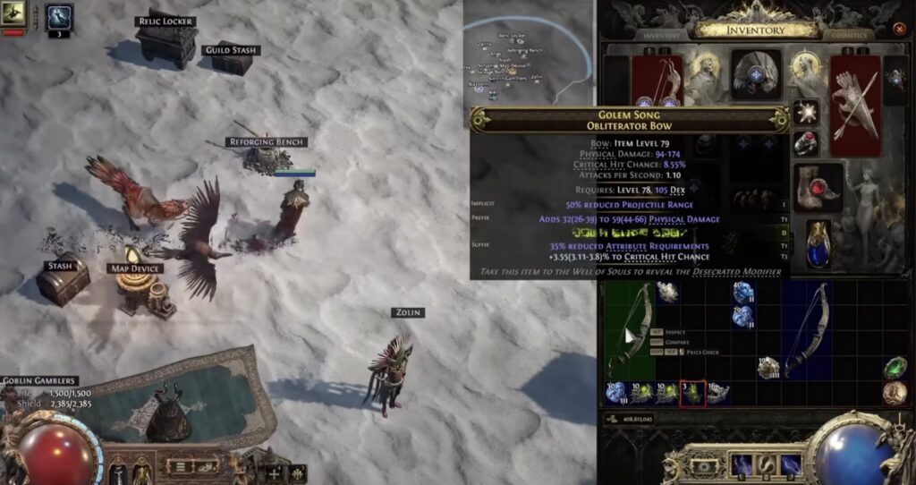 Non-Crit Bow in Path of Exile 2