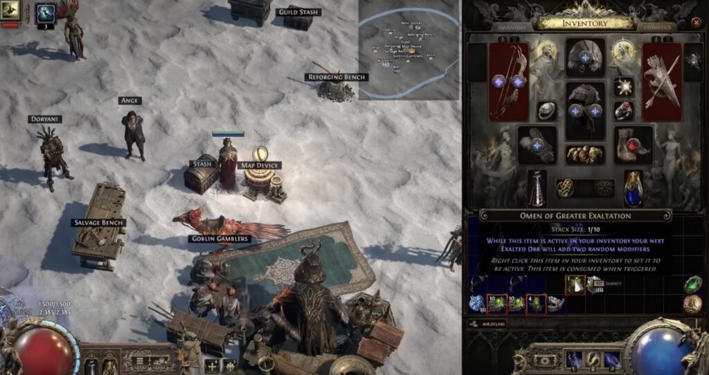 Omen of Greater Exaltation in Path of Exile 2