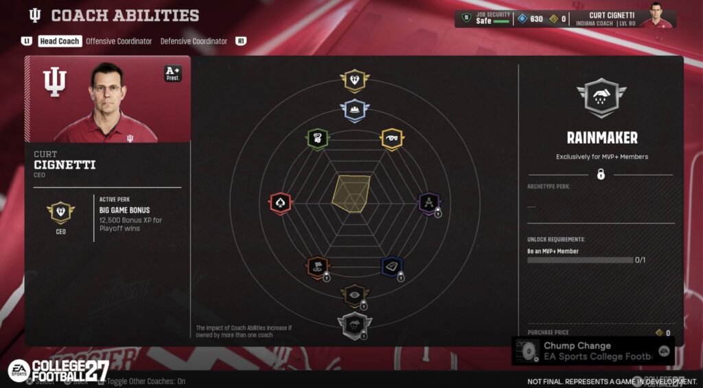 RainMaker in College Football 27 Dynasty Mode