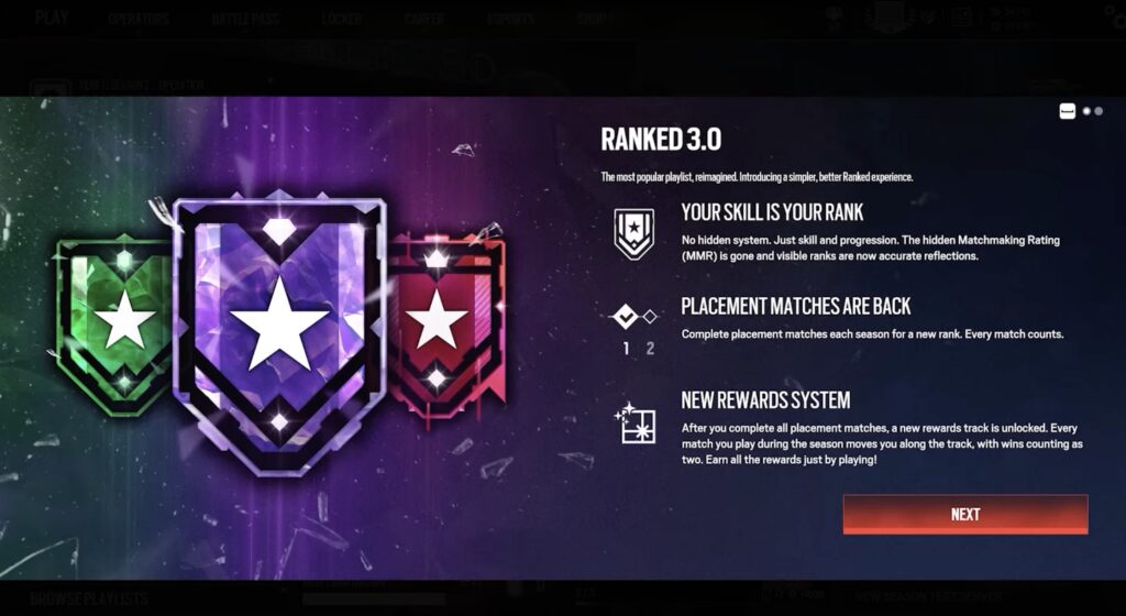Rainbow Six Siege Ranked 3.0