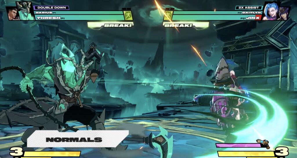 Thresh Normal Attack in 2XKO