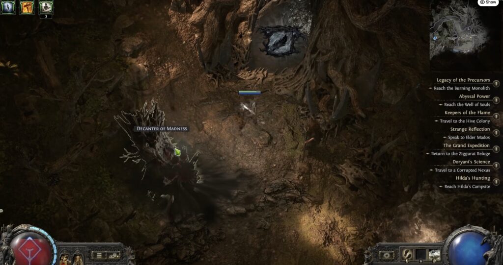 Unlock Decanter of Madness from Elder Madox in PoE 2